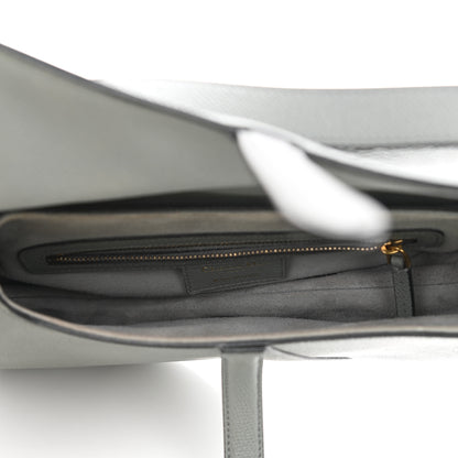 Christian Dior Grained Calfskin Saddle Bag Grey 5 of 12