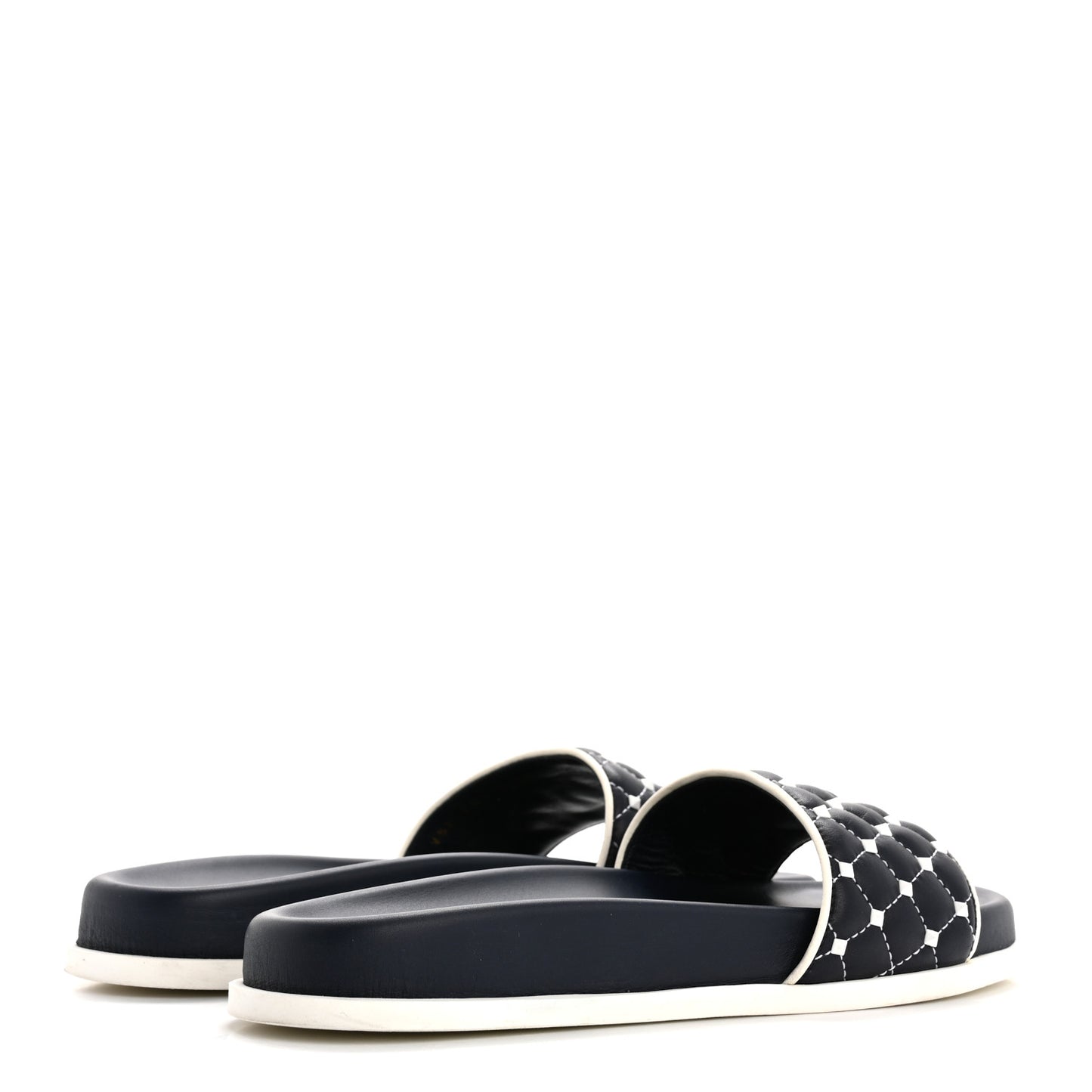 Nappa Free Rockstud Spike Pool Slide Sandals 38 Marine