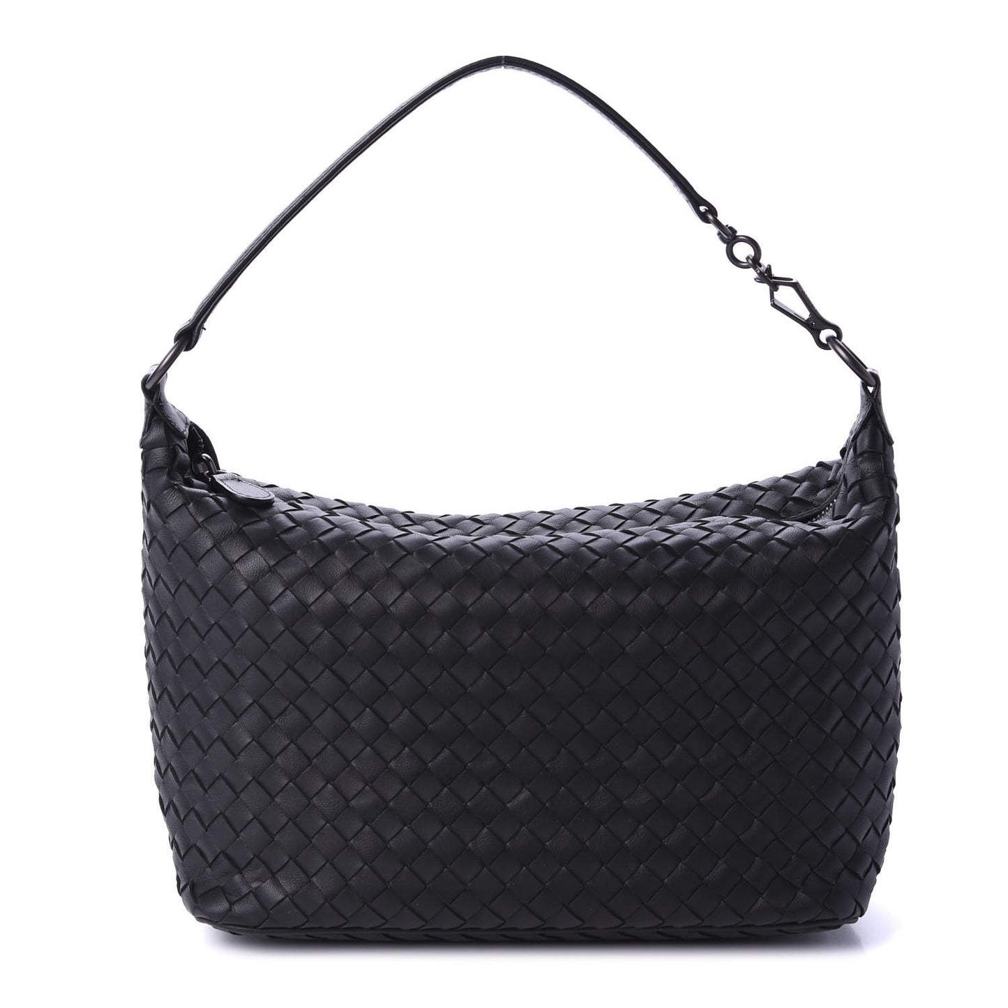 Nappa Intrecciato Small Shoulder Bag Black