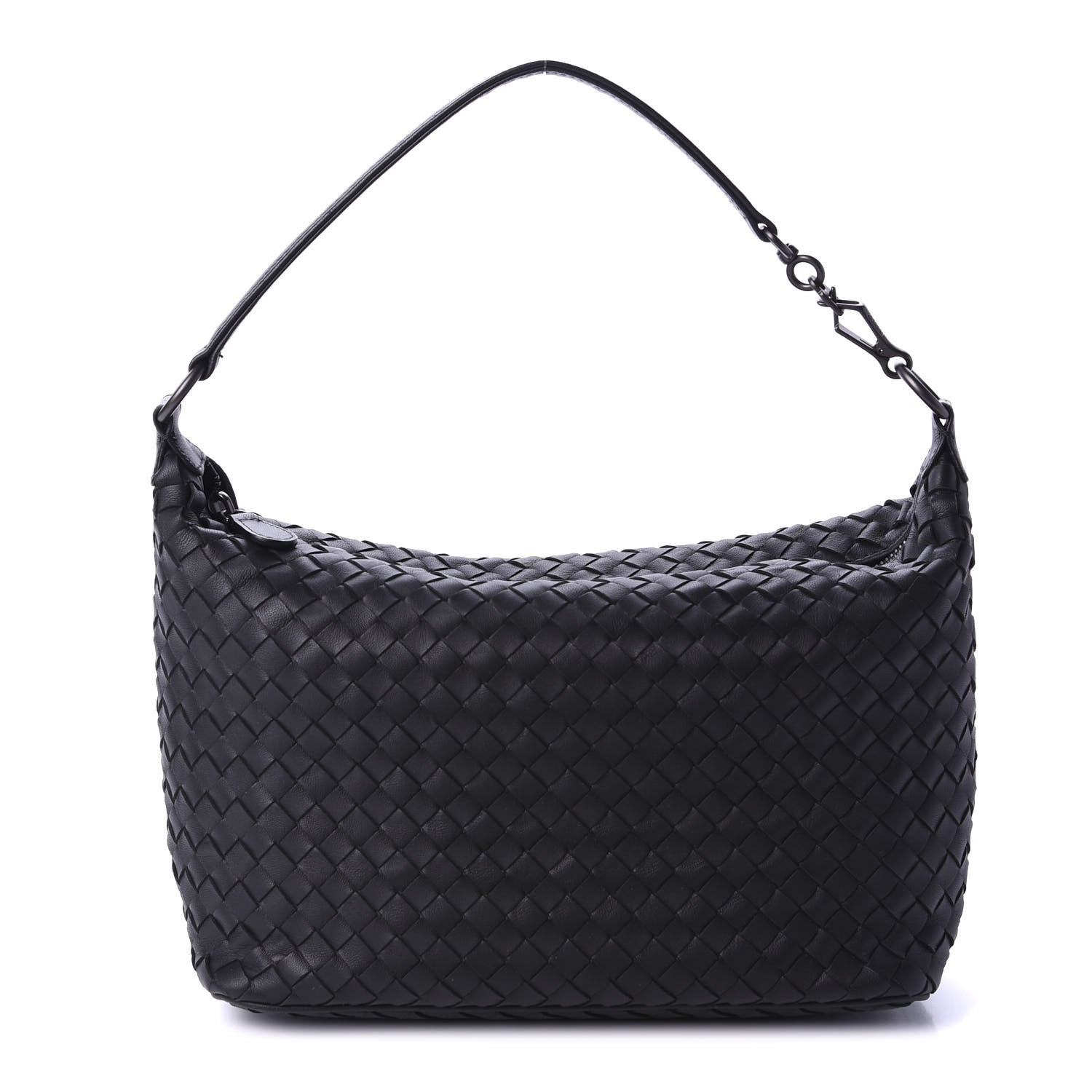 Bottega Veneta Nappa Intrecciato Small Shoulder Bag Black 1 of 11