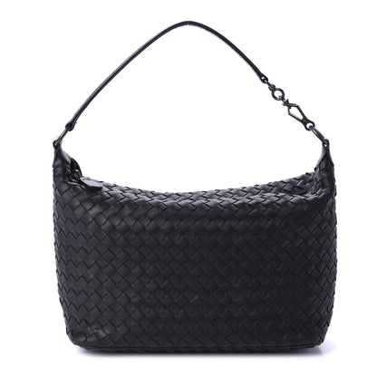 Bottega Veneta Nappa Intrecciato Small Shoulder Bag Black 1 of 11
