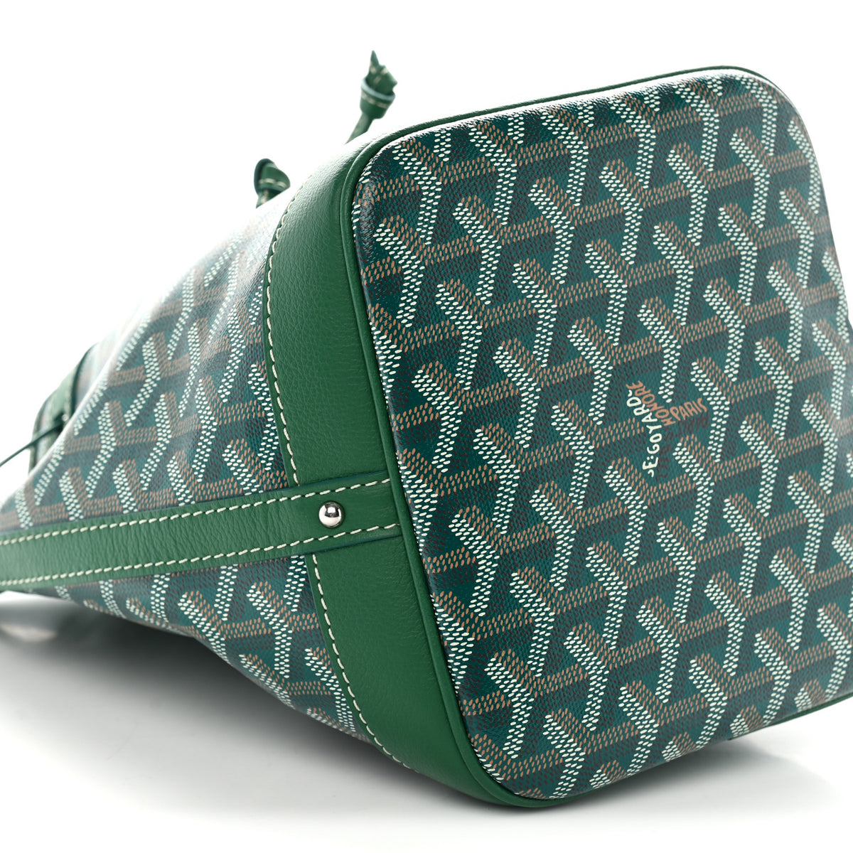 Goyardine Petit Flot Bucket Bag PM Green
