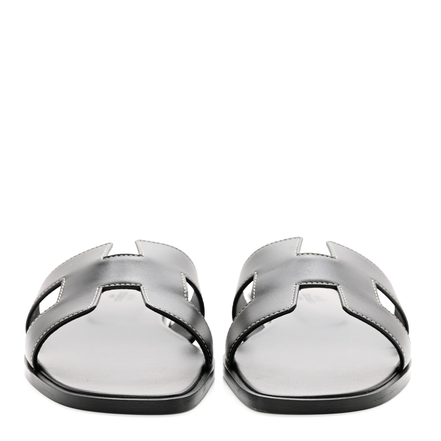Box Calfskin Oran Sandals 39 Black