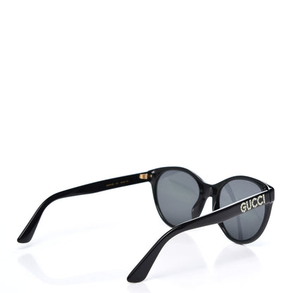 Gucci Round Frame Crystal Sunglasses GG 0419S Black 4 of 8