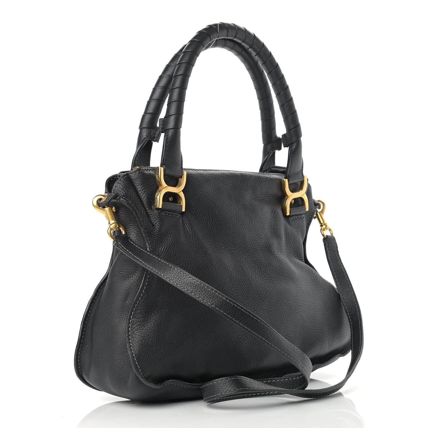 Chloe Calfskin Medium Marcie Satchel Black 3 of 13