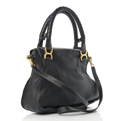Chloe Calfskin Medium Marcie Satchel Black 3 of 13