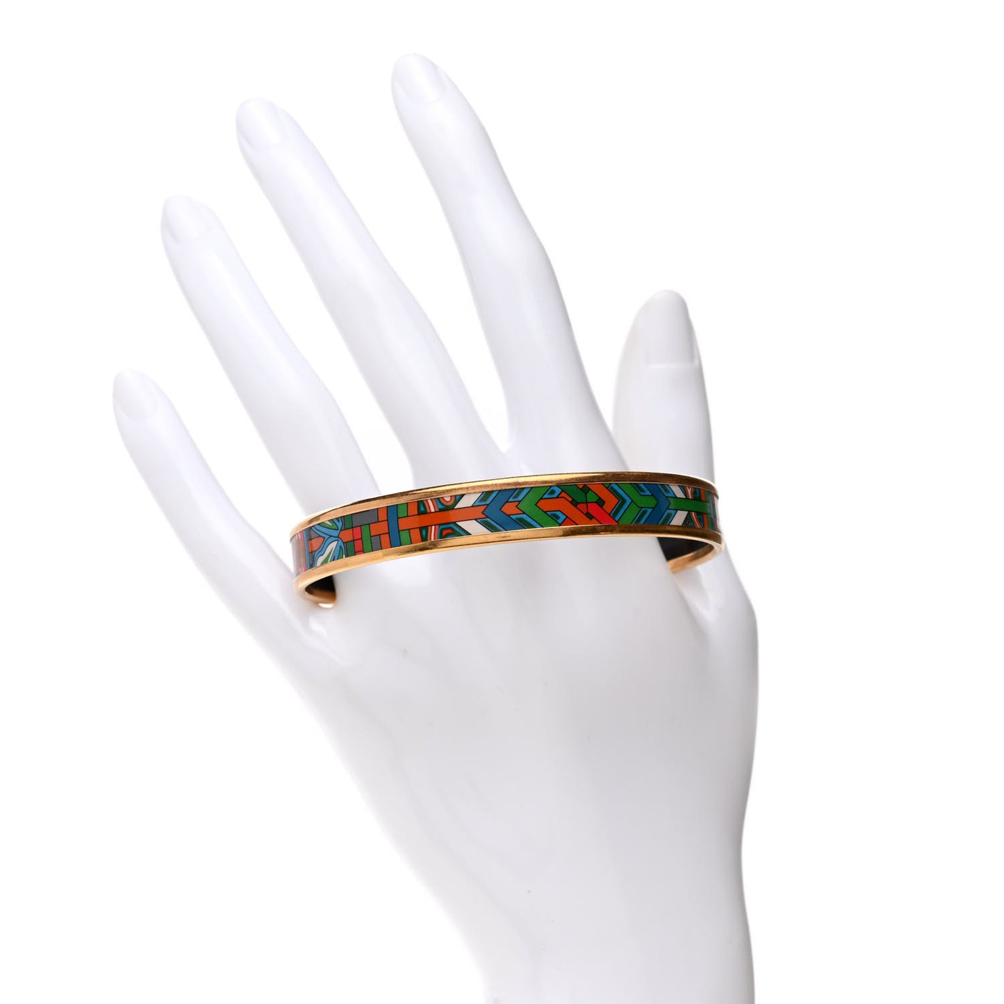 Enamel Printed Narrow L'Arbre Du Vent Bracelet 62 Folk