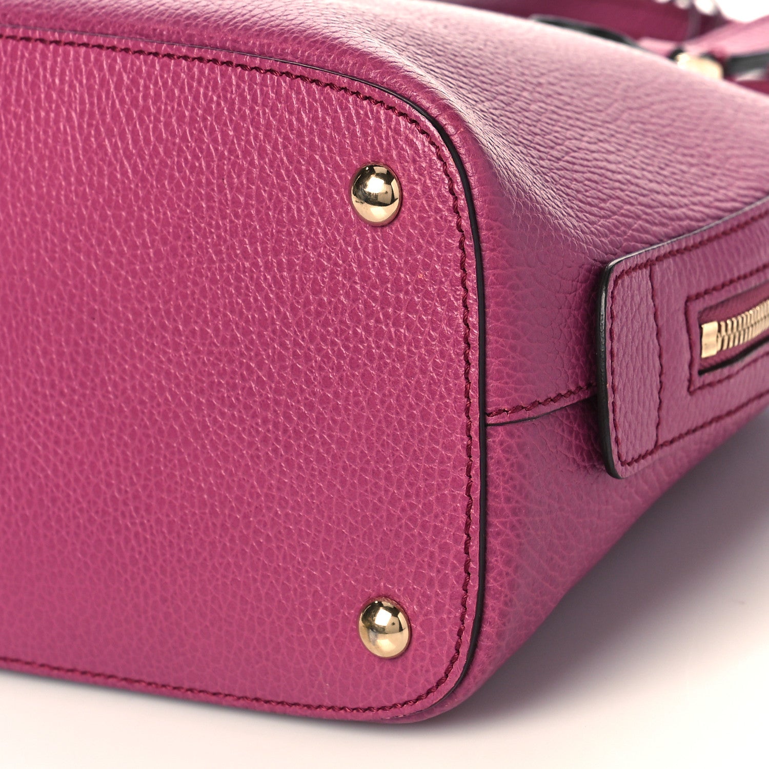 Gucci Dollar Calfskin Dome Bag Purple 9 of 10