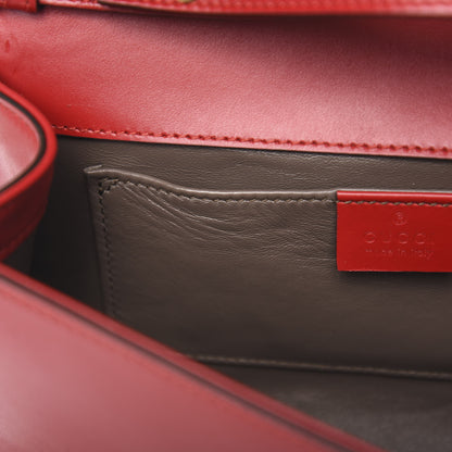 Gucci Smooth Calfskin Small Zumi Top Handle Shoulder Bag Hibiscus Red 8 of 11