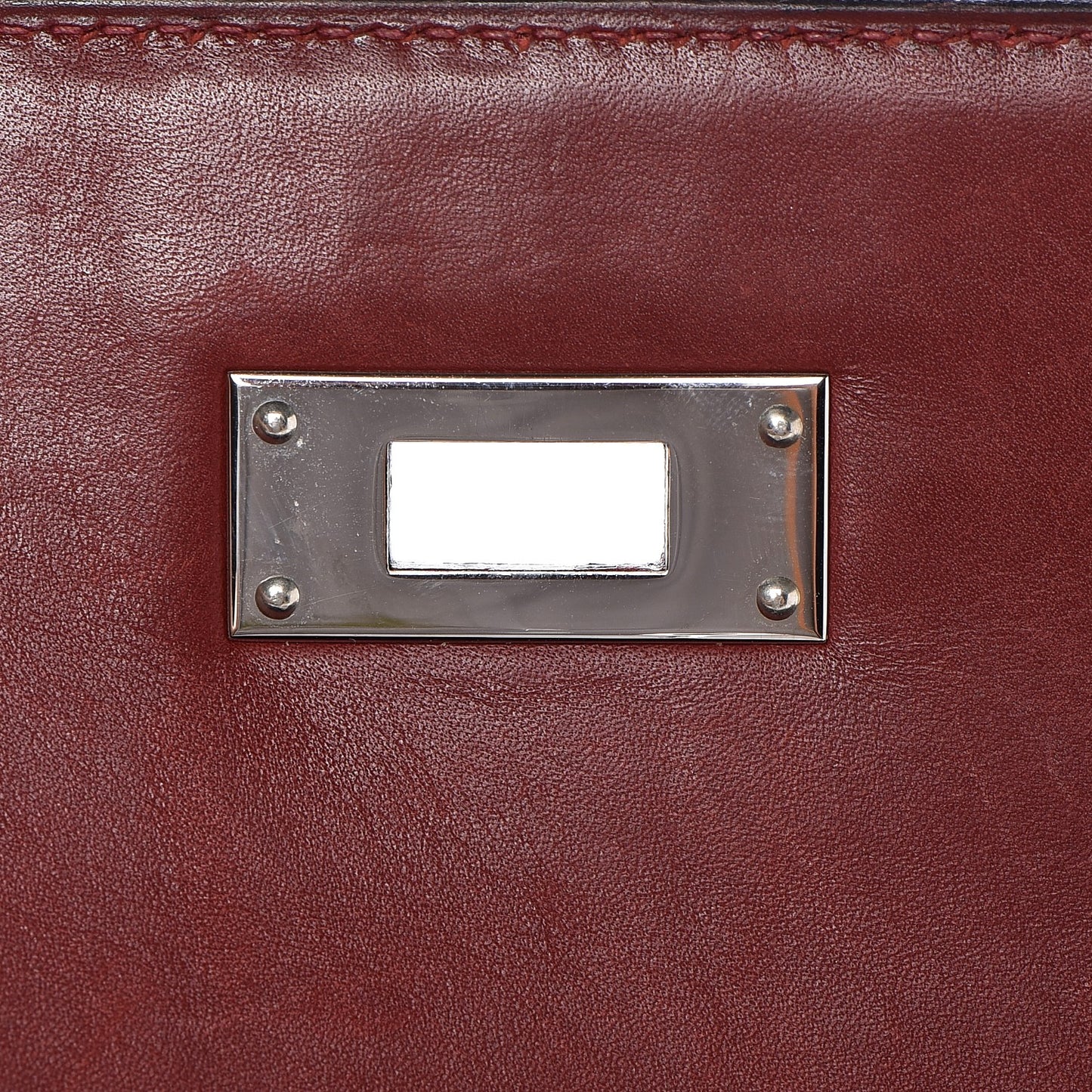 Barenia Sellier Waffle Kelly 35 Rouge H