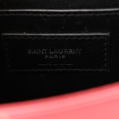 Saint Laurent Grain De Poudre Small Classic Monogram Kate Tassel Satchel Red 6 of 14