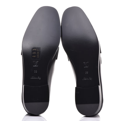 Louis Vuitton Calfskin Monogram Studded Loafers 39 Black 5 of 12