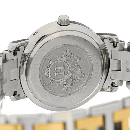 Hermes Stainless Steel 24mm Clipper Quartz Watch Gold 4 of 4