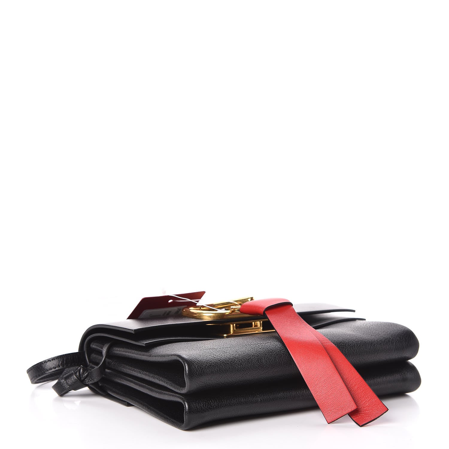 Valentino Garavani Smooth Calfskin Small VRing Crossbody Bag Black 4 of 12