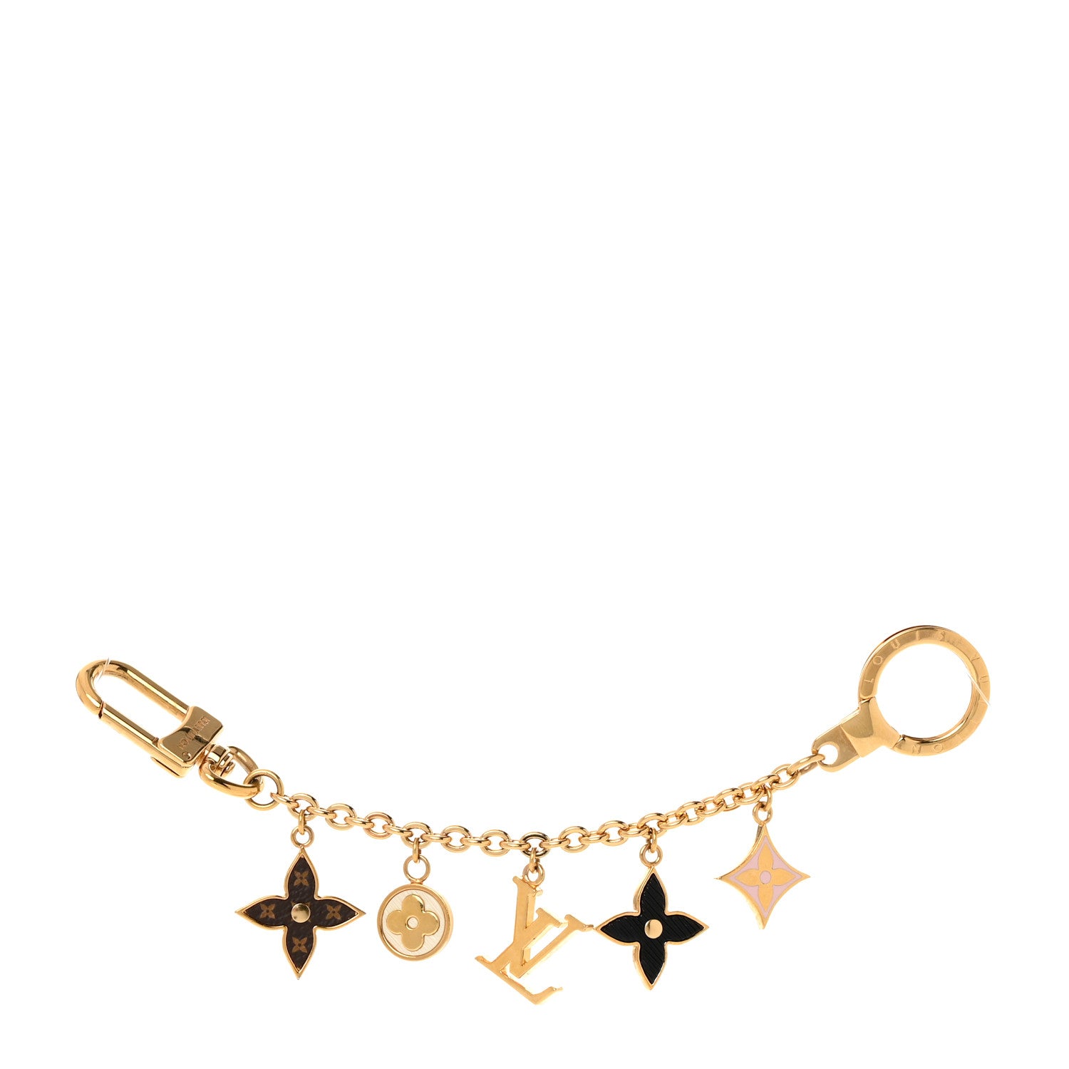 Louis Vuitton Monogram Spring Street Bag Charm Key Holder Gold 1 of 5