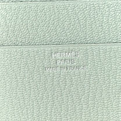 Hermes Chevre Mysore Tri-Fold Compact Bearn Wallet Vert Peppermint 6 of 9