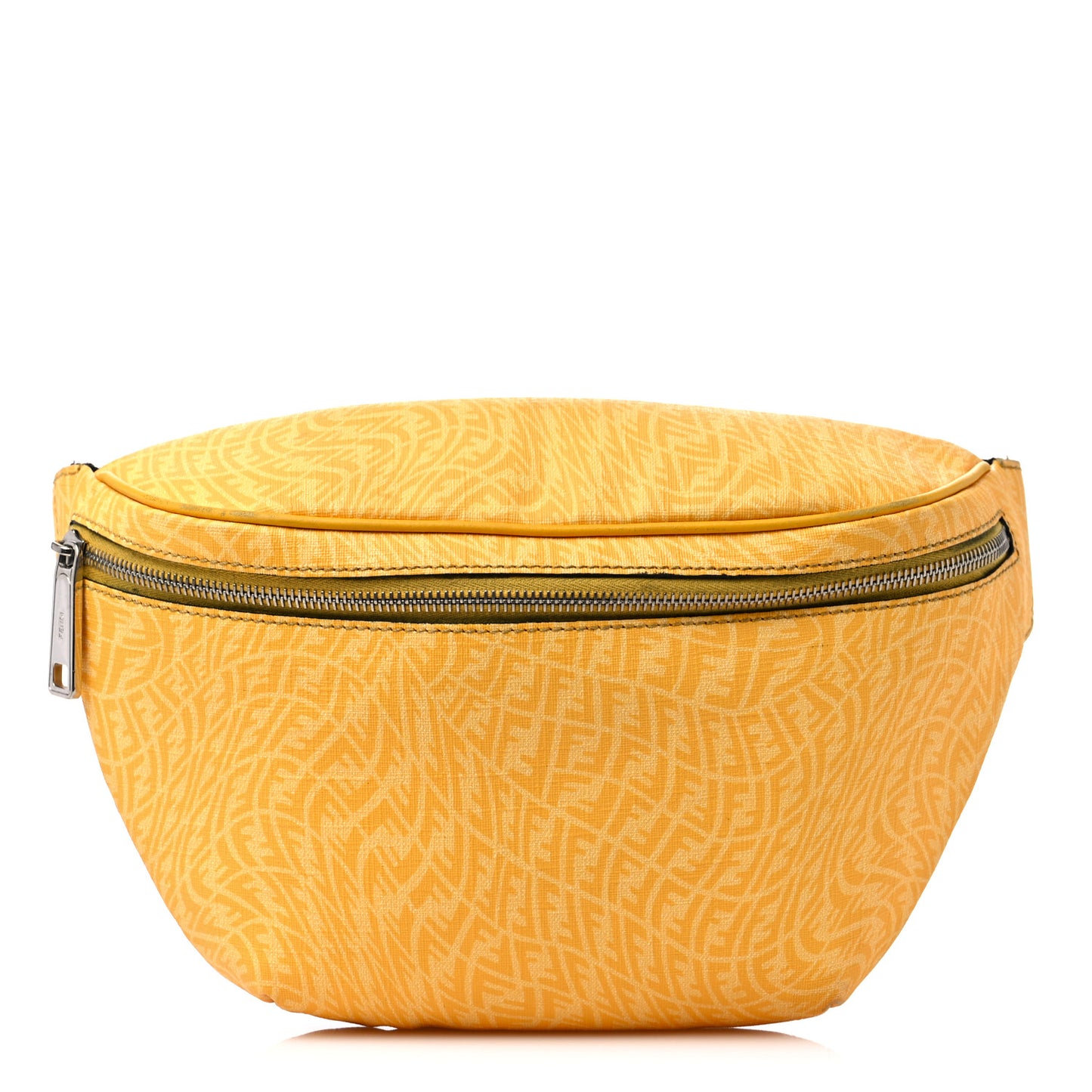 X SARAH COLEMAN Glazed Fabric Vitello Grace Light Micro FF Vertigo Belt Bag Mimosa