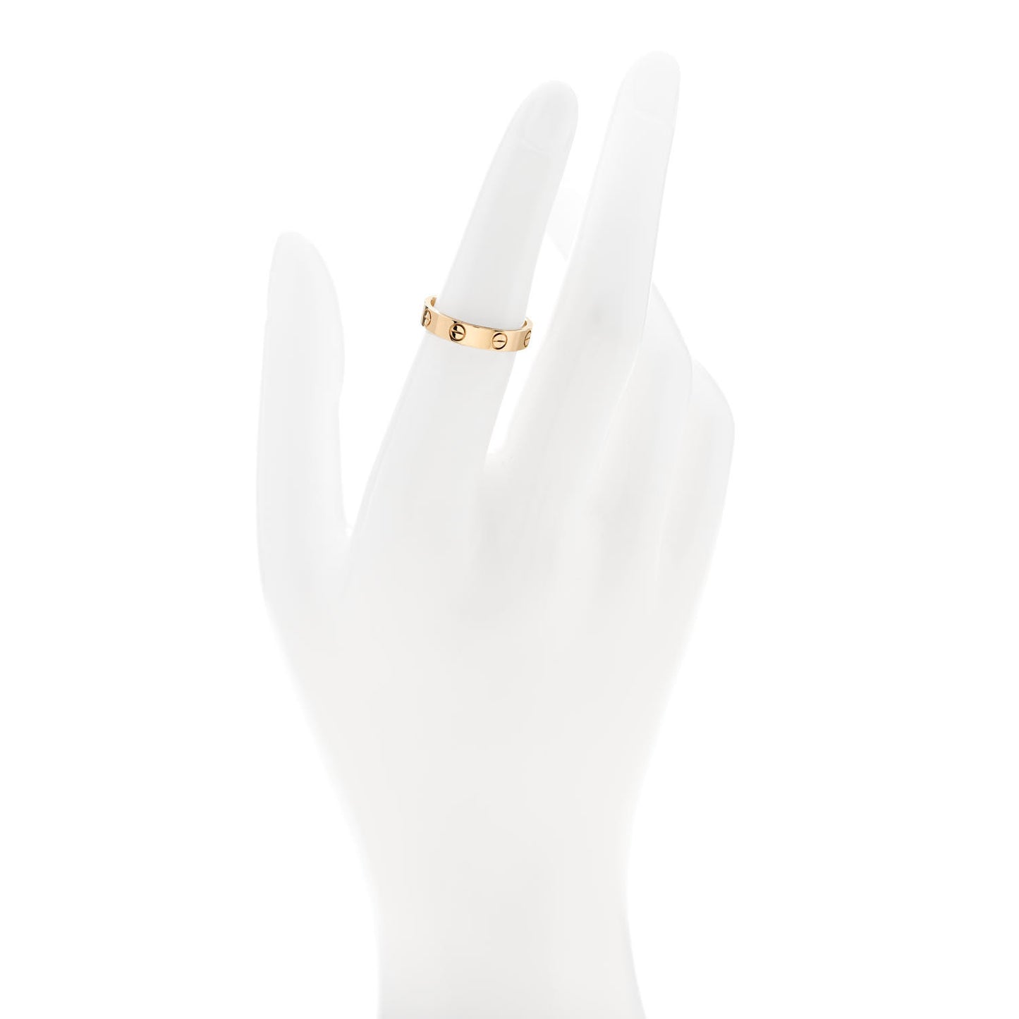 18K Yellow Gold 3.5mm LOVE Wedding Band Ring 51 5.75
