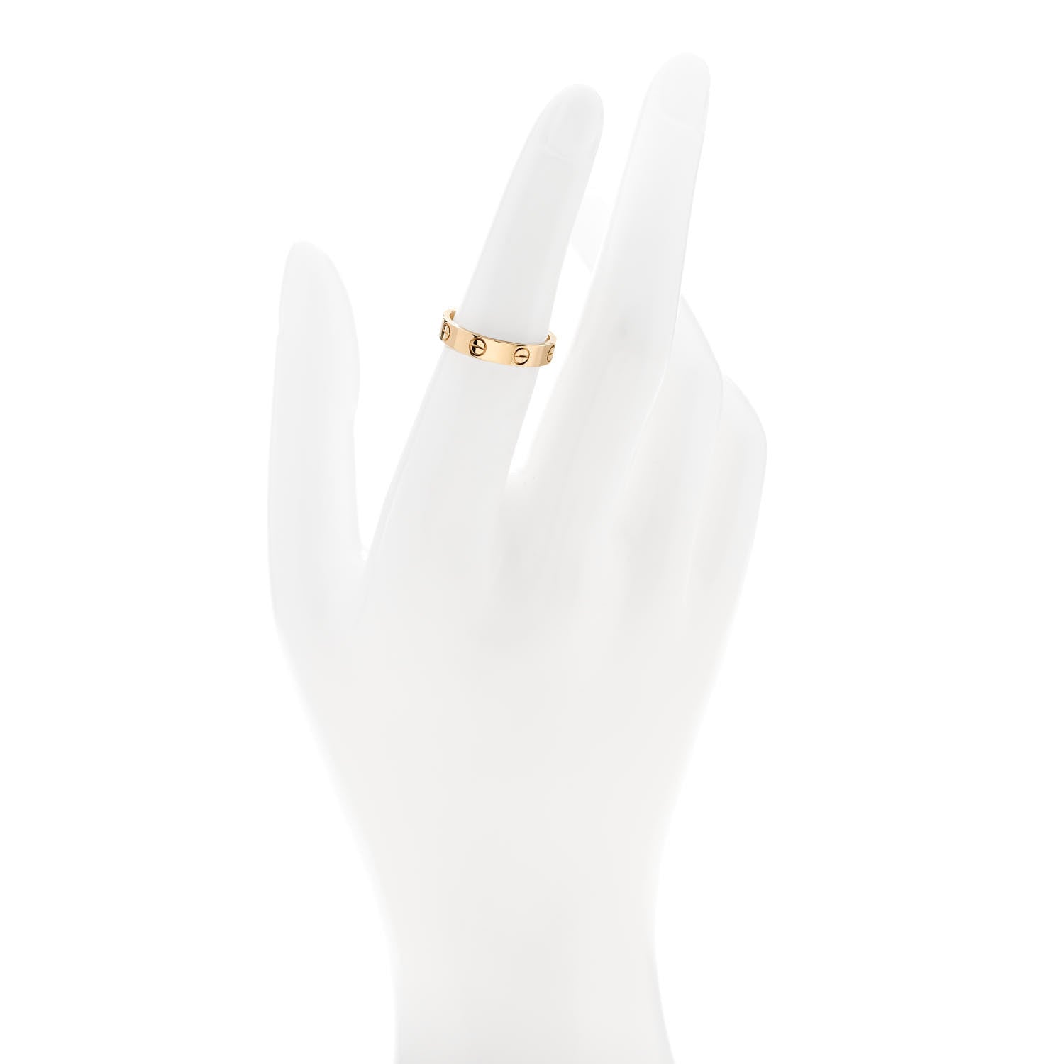 Cartier 18K Yellow Gold 3.5mm LOVE Wedding Band Ring 51 5.75 2 of 5