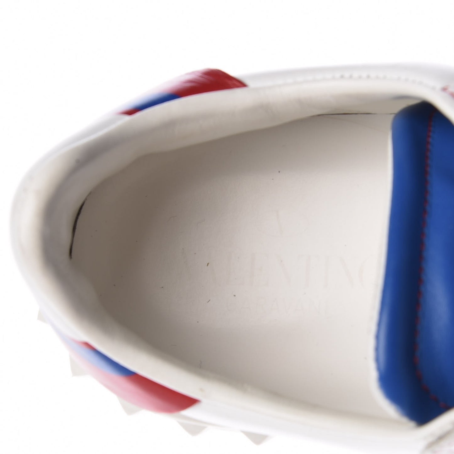 Calfskin Super Spiderman Velcro Sneakers 39.5 White