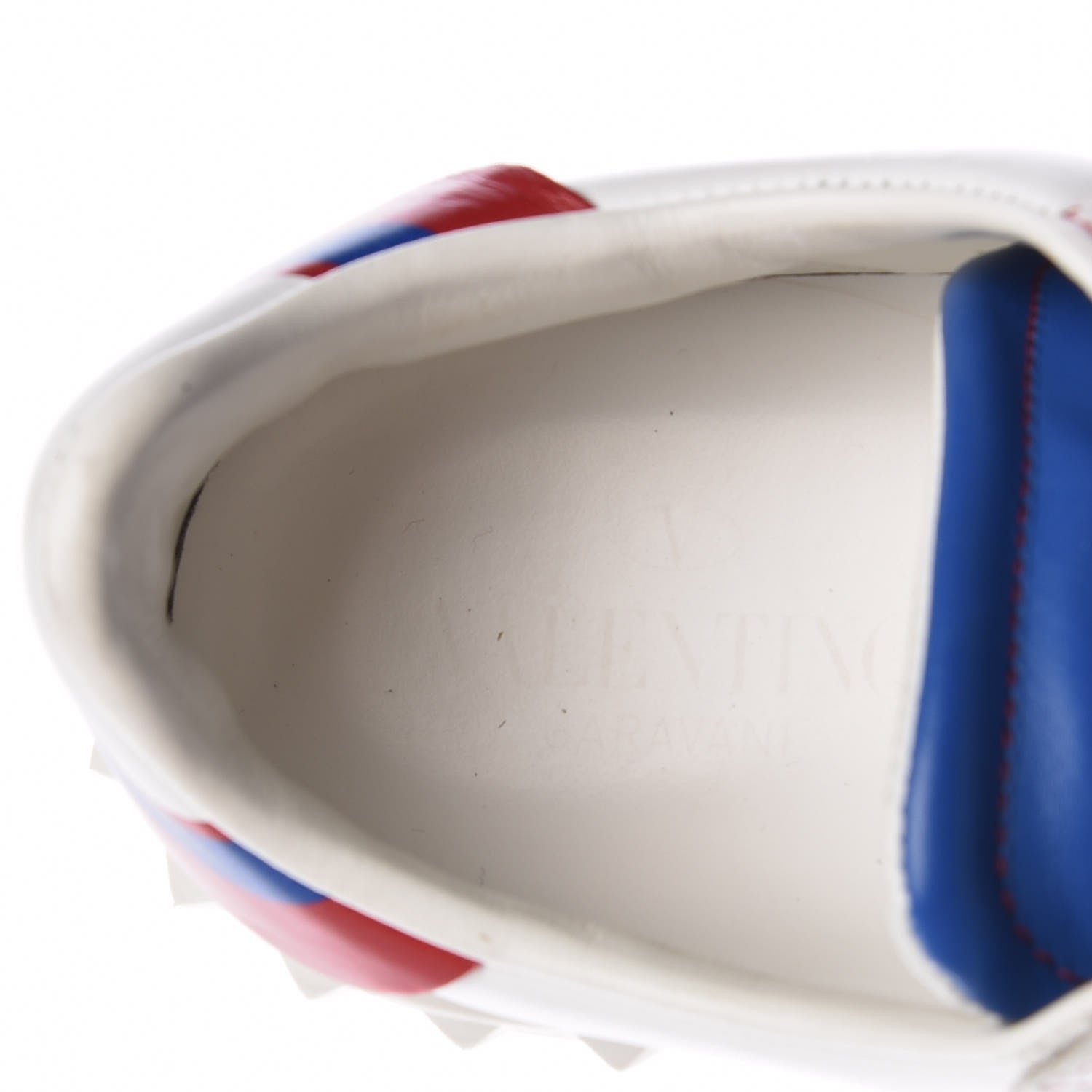 Valentino Garavani Calfskin Super Spiderman Velcro Sneakers 39.5 White 11 of 12