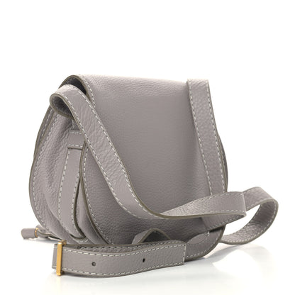 Chloe Calfskin Mini Marcie Round Crossbody Bag Cashmere Grey 3 of 10