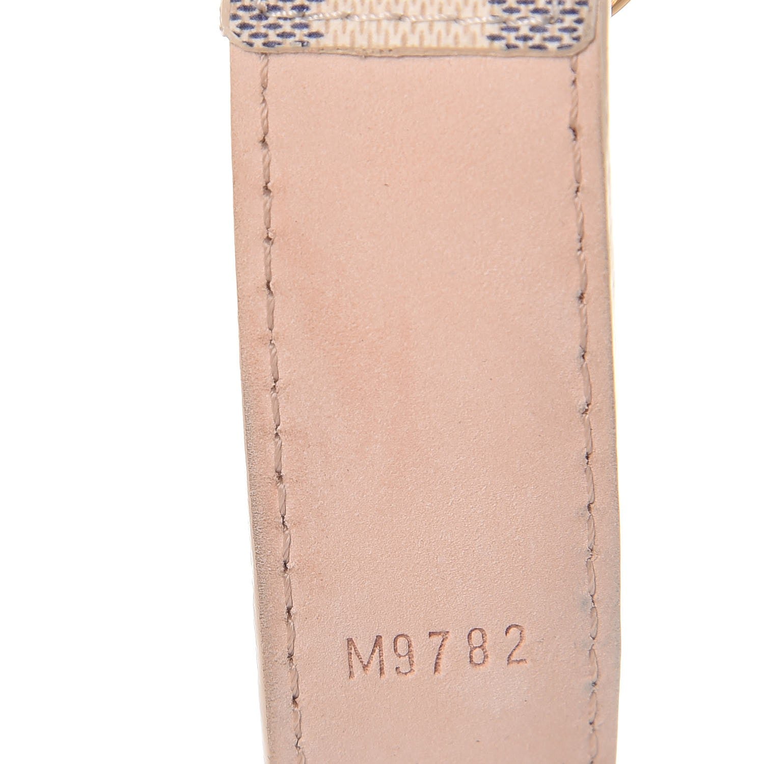 Louis Vuitton Damier Azur 25mm Belt 80 32 9 of 10