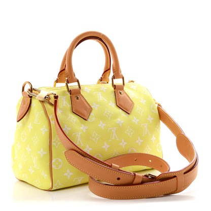 Louis Vuitton Calfskin Monogram Speedy P9 Bandouliere 25 Lemonade Yellow 3 of 11