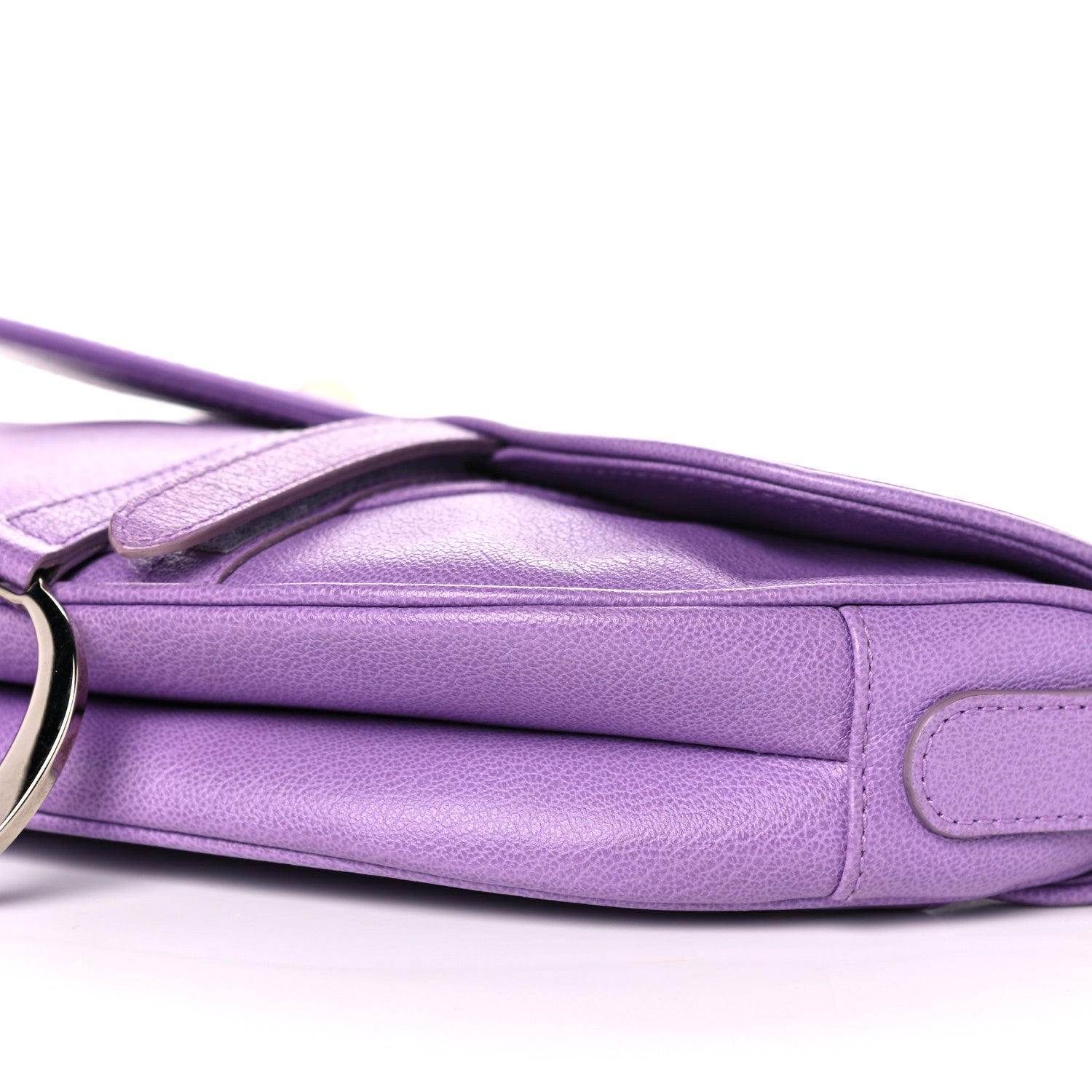 Christian Dior Calfskin Mini Saddle Bag Light Purple 9 of 10