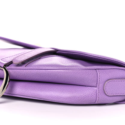 Christian Dior Calfskin Mini Saddle Bag Light Purple 9 of 10
