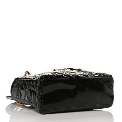 Christian Dior Patent Cannage Mini Lady Dior Black 7 of 17