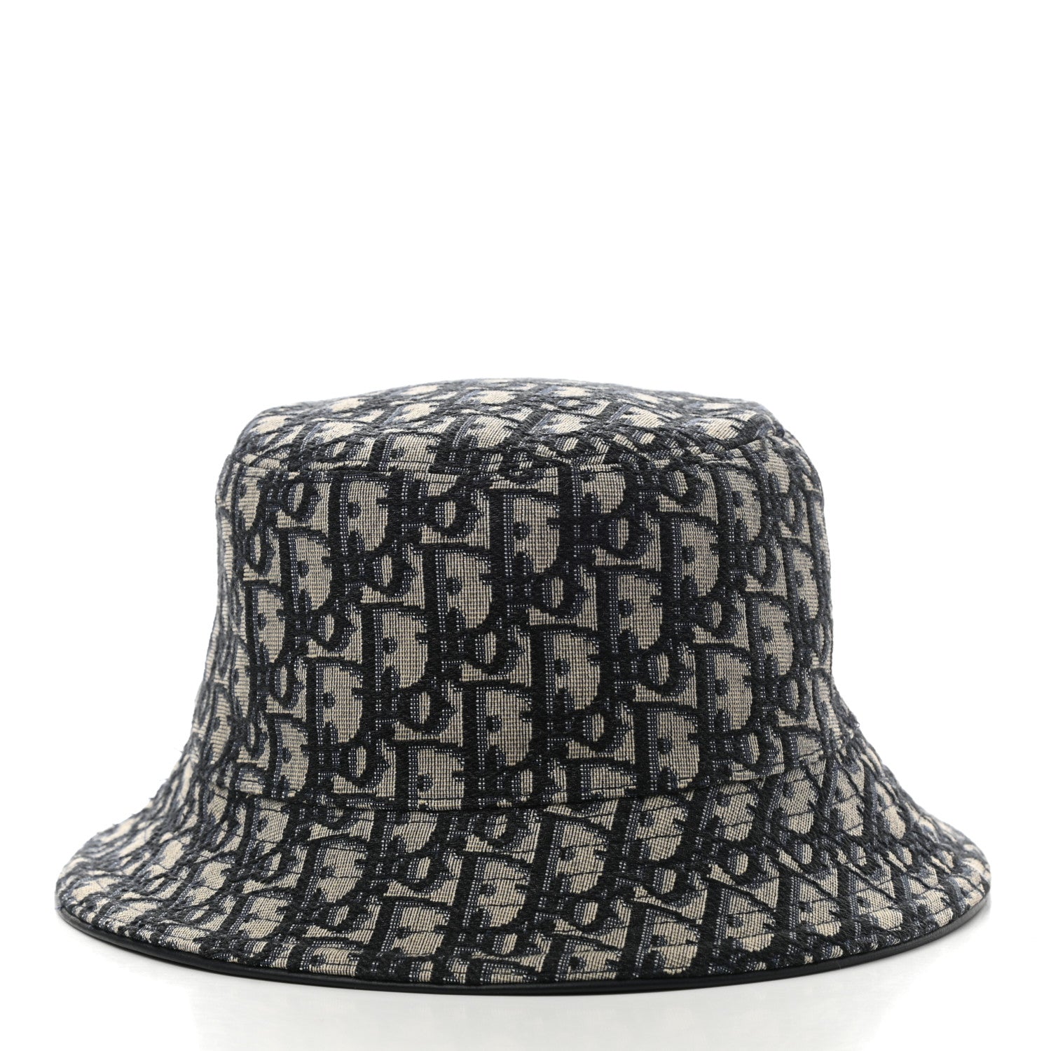 Christian Dior Oblique Jacquard Bucket Hat L Blue 3 of 8