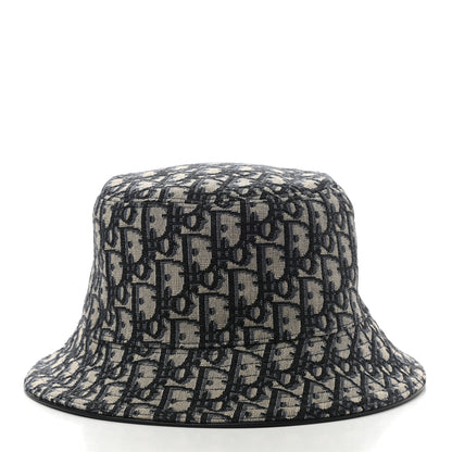 Christian Dior Oblique Jacquard Bucket Hat L Blue 3 of 8