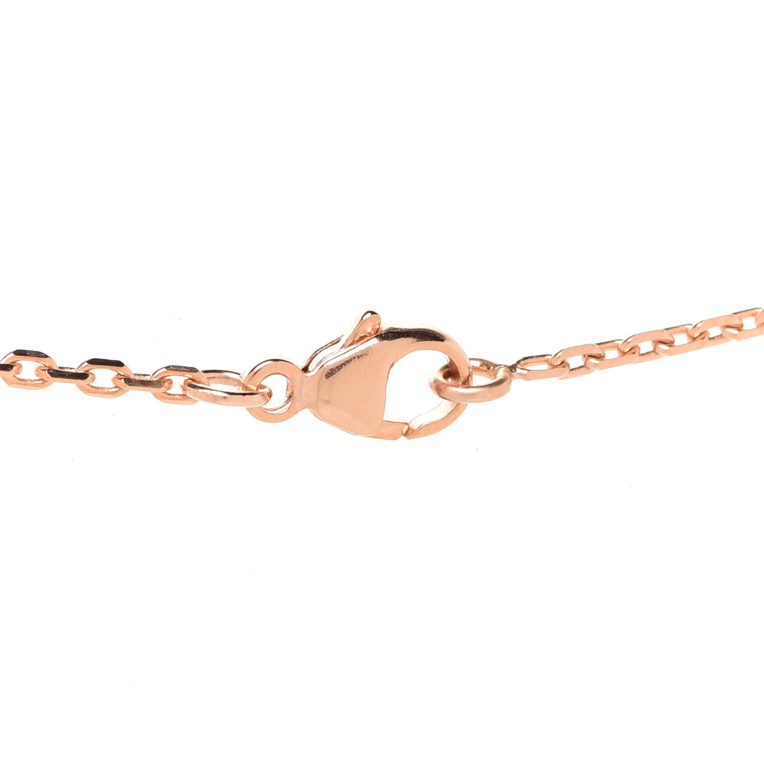 Hermes Lacquered Rose Gold Mini Pop H Pendant Necklace White 5 of 7