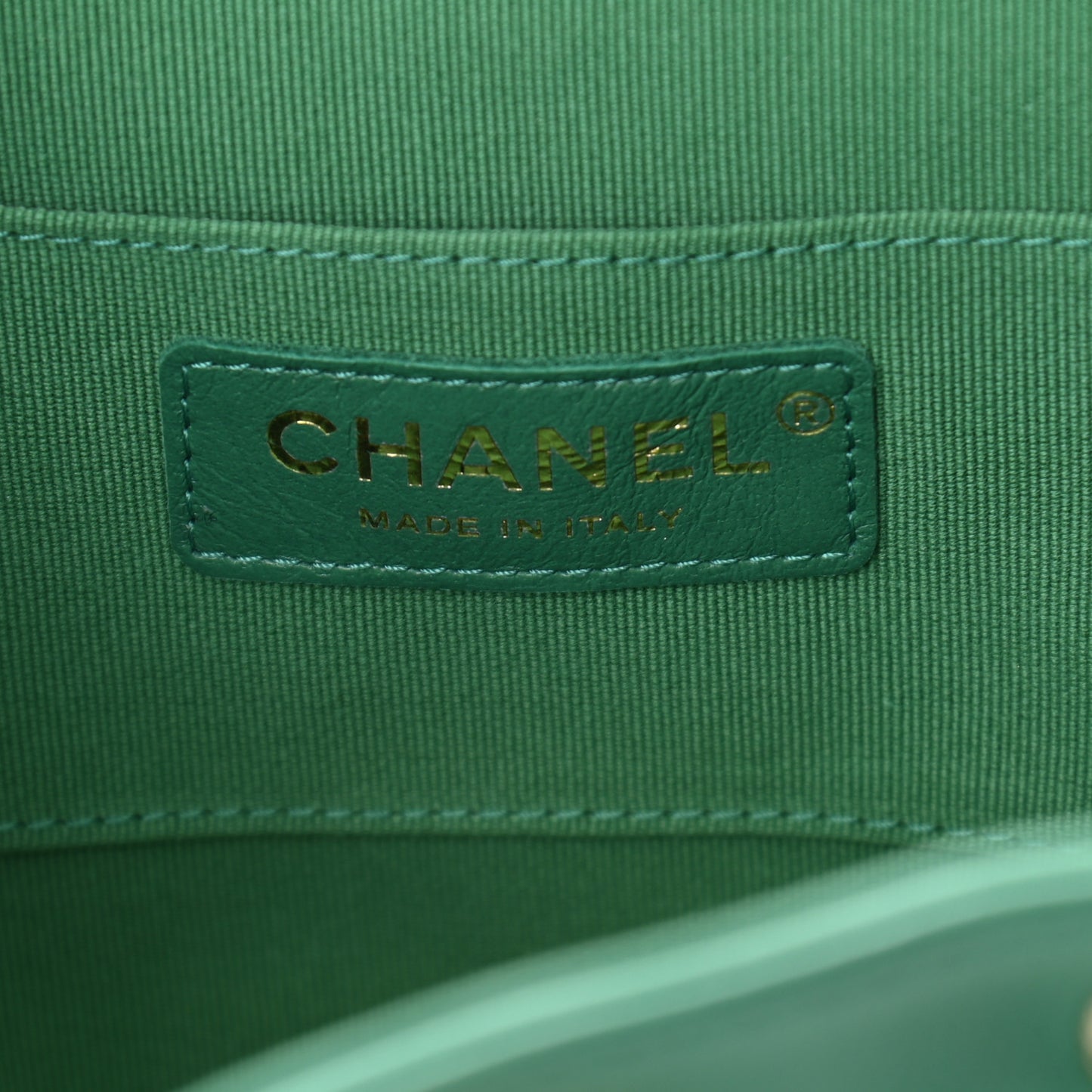 Lambskin Quilted Small Duma Drawstring Backpack Green
