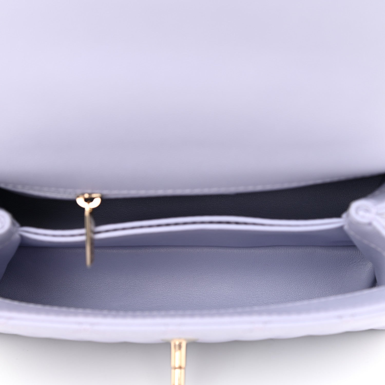 Chanel Caviar Quilted Mini Coco Handle Flap Light Purple 5 of 10