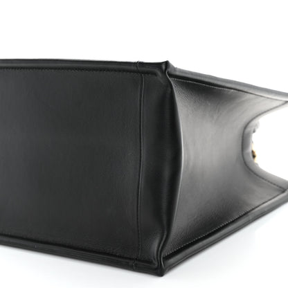 Christian Dior Calfskin Macro Cannage Medium Book Tote Black 9 of 10