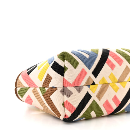 Fendi Canvas Vitello FF Multicolor Embroidered Mini By The Way Top Handle Boston Bag Multicolor 8 of 10
