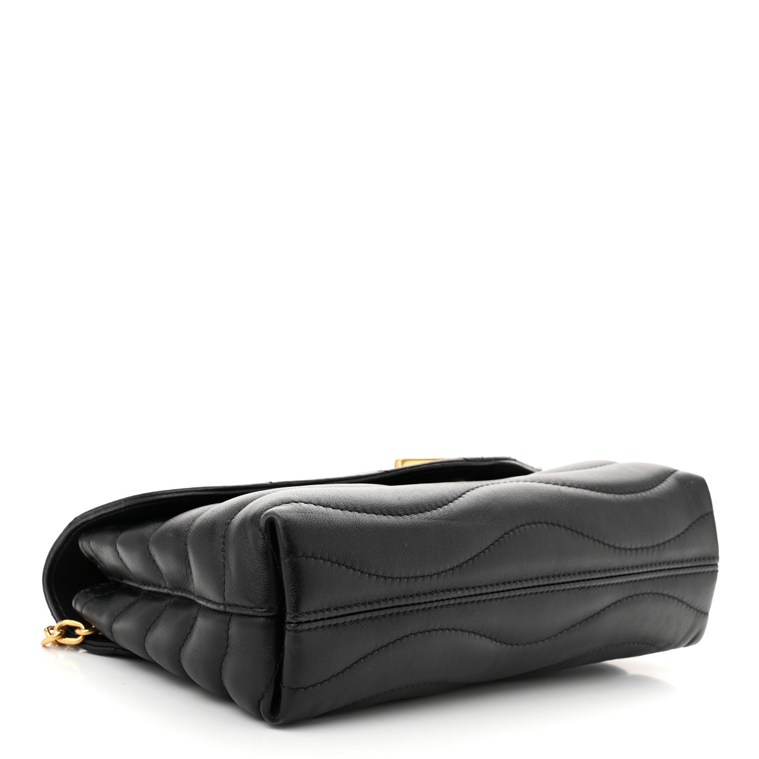 Louis Vuitton Calfskin New Wave Chain Bag MM NM Black 4 of 11