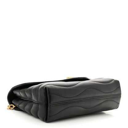 Louis Vuitton Calfskin New Wave Chain Bag MM NM Black 4 of 11