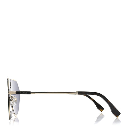 Fendi Metal Aviator Sunglasses FE40080U Gold 3 of 7