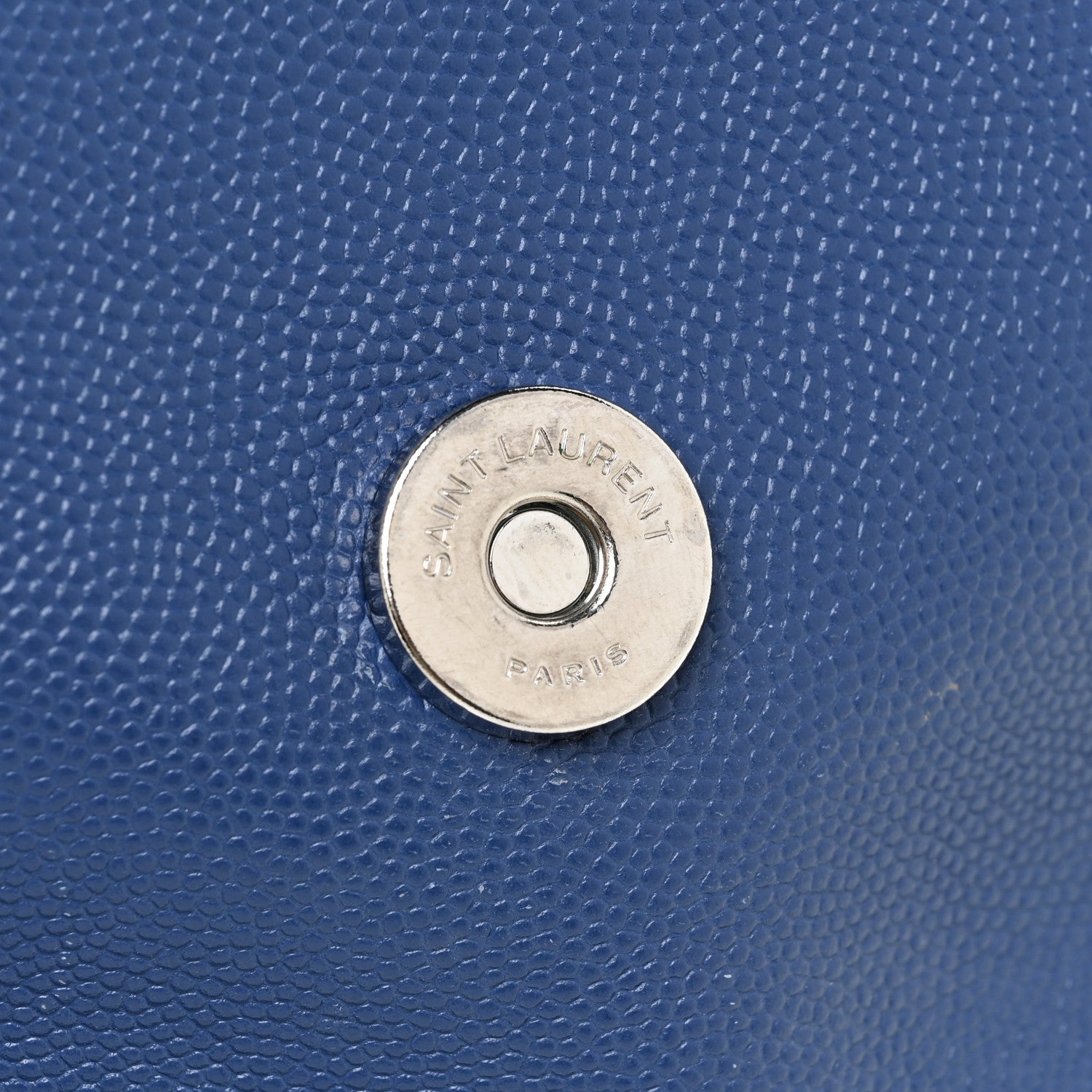 Saint Laurent Grain De Poudre Medium West Hollywood Monogram Fold-Over Denim 13 of 19