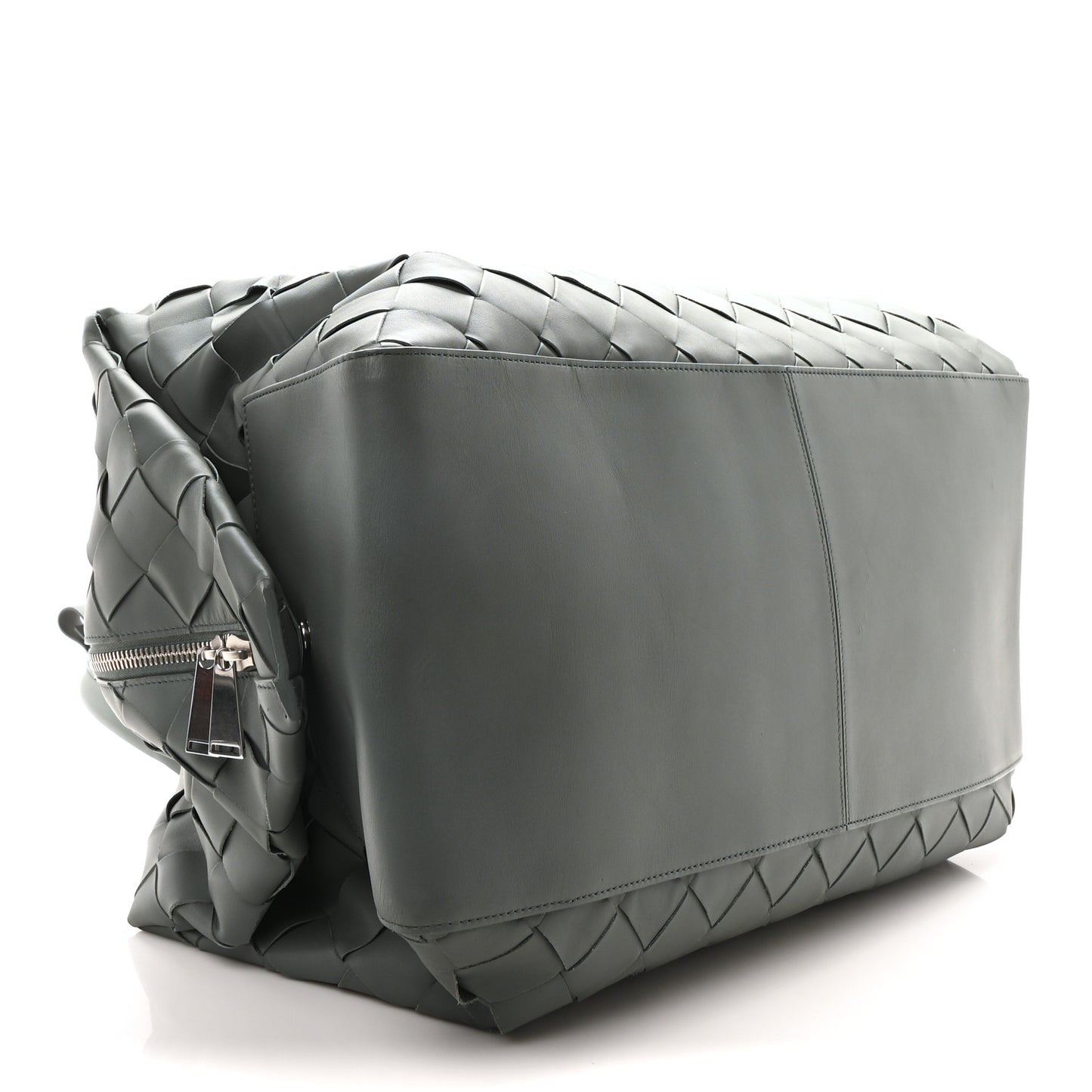 Nappa Maxi Intrecciato Large Duffel Grey