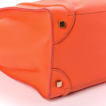 Celine Smooth Calfskin Mini Luggage Orange 10 of 12