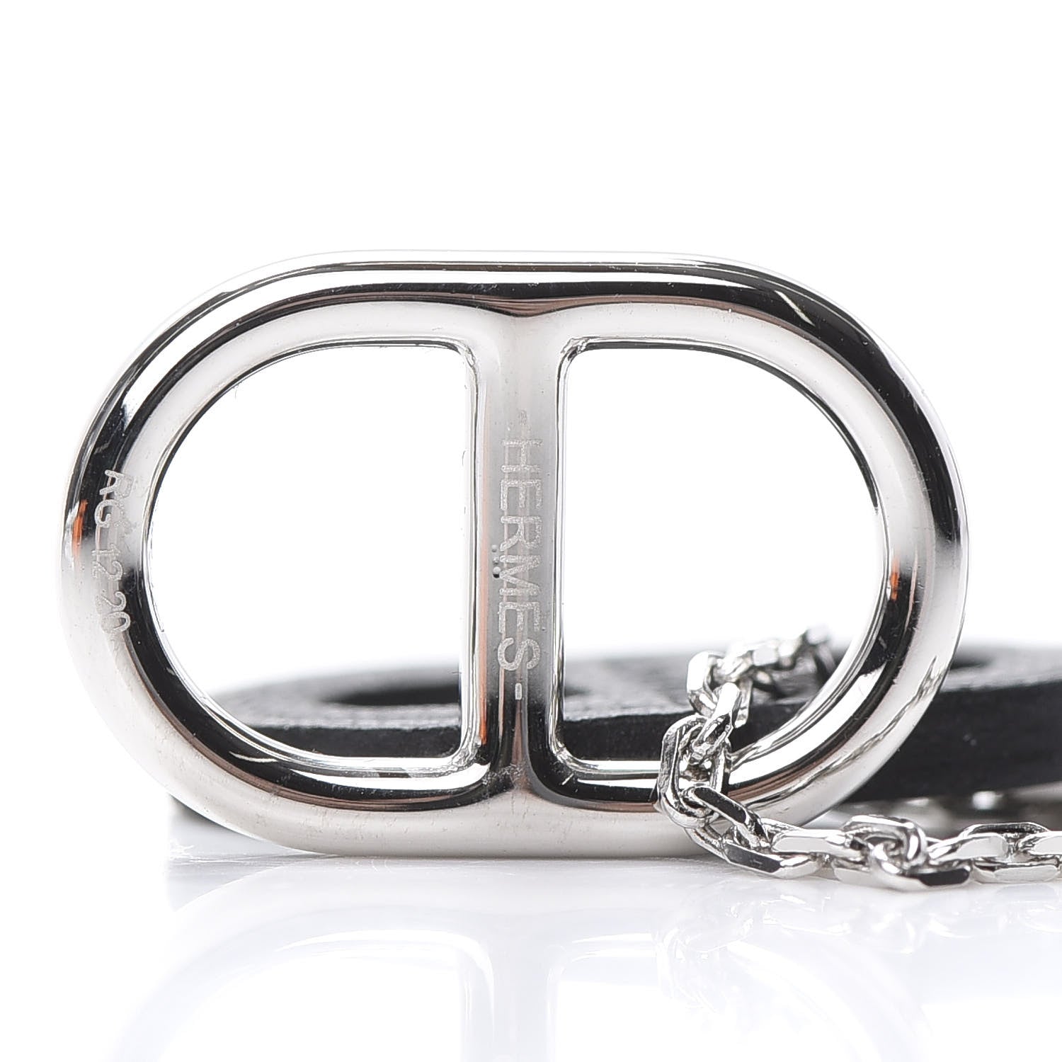 Hermes Swift O'Maillon Pendant Necklace Black 4 of 6