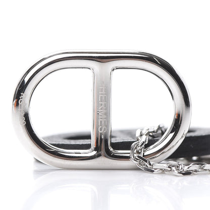 Hermes Swift O'Maillon Pendant Necklace Black 4 of 6