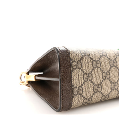 Gucci GG Supreme Monogram Web Small Ophidia Chain Shoulder Bag Brown 9 of 10