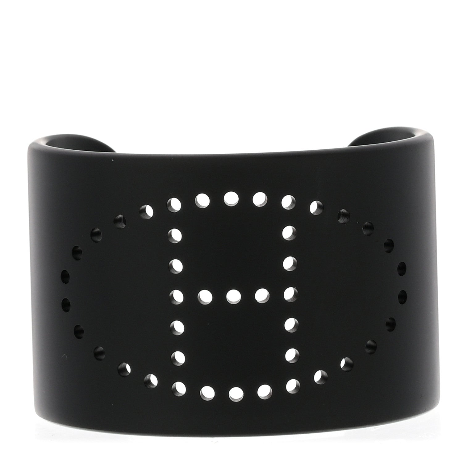 Hermes Aluminium Evelyne Sunset Cuff Bracelet T2 Black 1 of 5