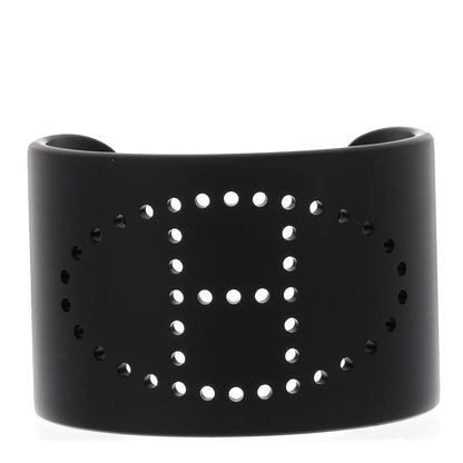 Hermes Aluminium Evelyne Sunset Cuff Bracelet T2 Black 1 of 5
