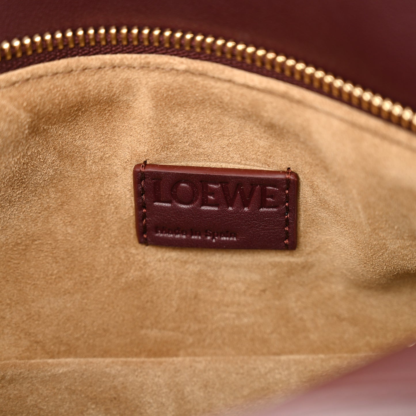 Calfskin Small Woven Puzzle Bag Dark Burgundy